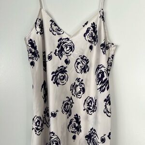 Club Monaco Floral Satin Slip Dress